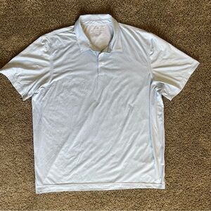 Vineyard Vines Polo Shirt 2XL Blue All Over Print Pattern Performance Stretch